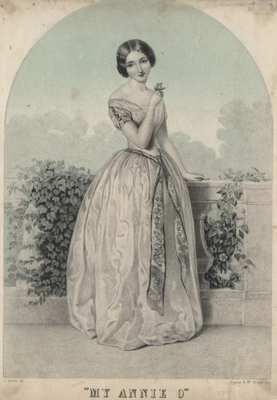 Ma Annie O, lithographie par Wagner et McGuigan, 1850 - James Fuller Queen